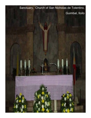 Sanctuary, Church of San Nicholas de Tolentino,
                                 Guimbal, Iloilo
 