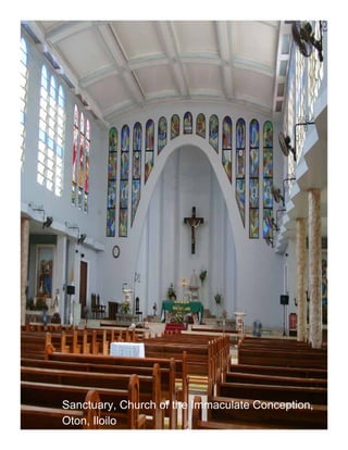Sanctuary, Church of the Immaculate Conception,
Oton, Iloilo
 