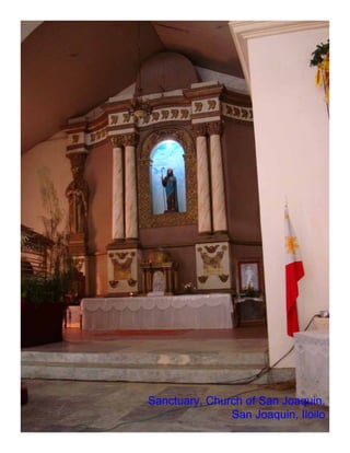 Sanctuary, Church of San Joaquin,
               San Joaquin, Iloilo
 