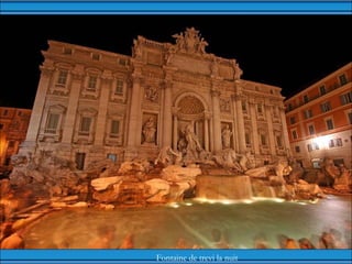 Fontaine de trevi la nuit  