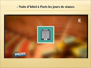 -- Nuits d’hôtel à Paris les jours de séance.Nuits d’hôtel à Paris les jours de séance.
 