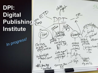 A networked archipelago of digital publishing at WVU