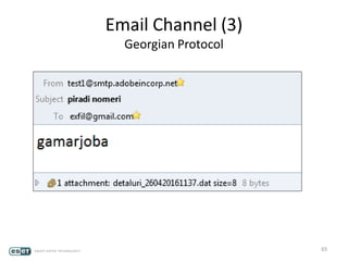 Email Channel (3)
Georgian Protocol
65
 