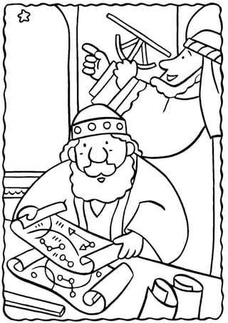 Visit of the Magi - Coloring Pages