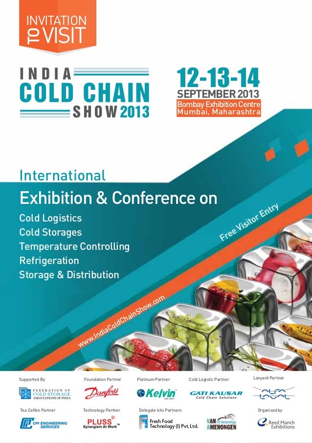 Visitor Invitation Card For India Cold Chain Show 2013