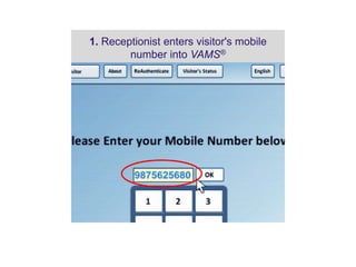 Vams Log In Web based Visitor Management System with two factor Authentication ...