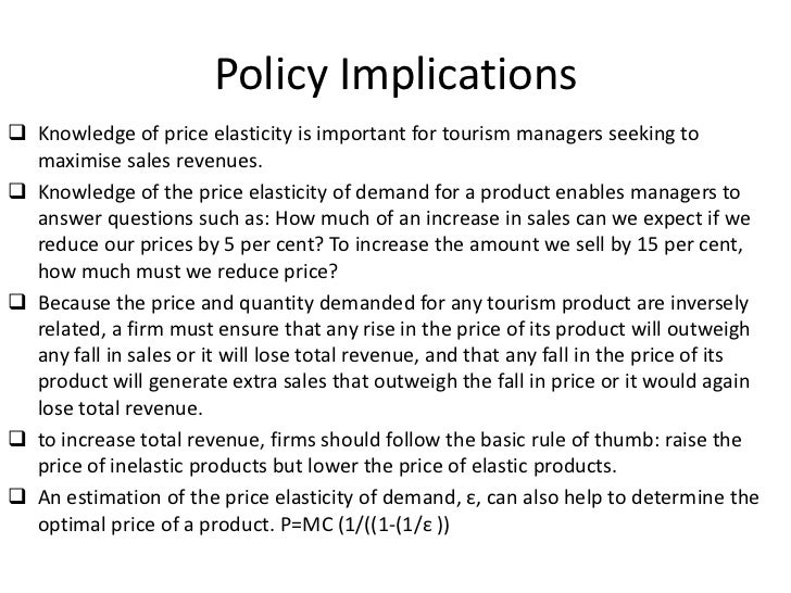The Demand For Hotel Rooms Are Inelastic The Demand For Hotel Rooms Are Inelastic