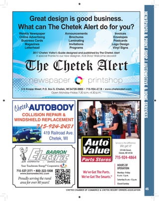 Chetek Visitor Guide 2017 | PDF