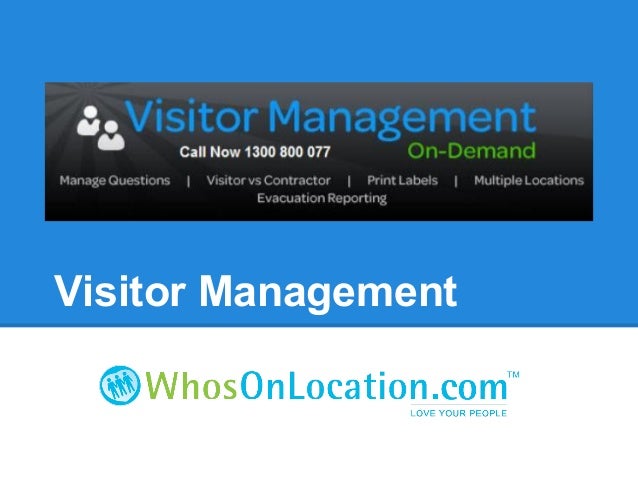 Visitor Management
 