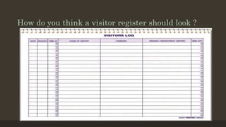 Visitor management system | PPTX