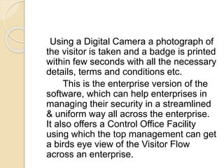 Visitor management system | PPTX