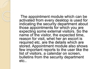 Visitor management system | PPTX