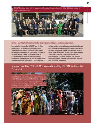 Visits and on station activities 2013