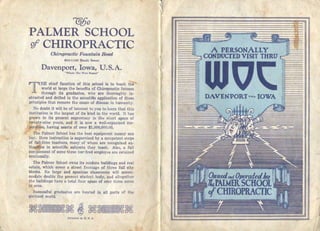 Visit thru woc at the Palmer School of Chiropractic