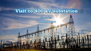 Visit to 400 kV substation
Created by
- NANDAN DESAI
 