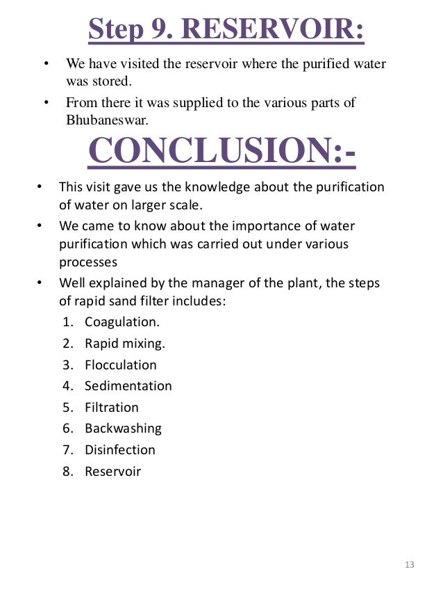 Homemade water filter conclusion image