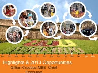Highlights & 2013 Opportunities
   Gillian Cruddas MBE Chief
 
