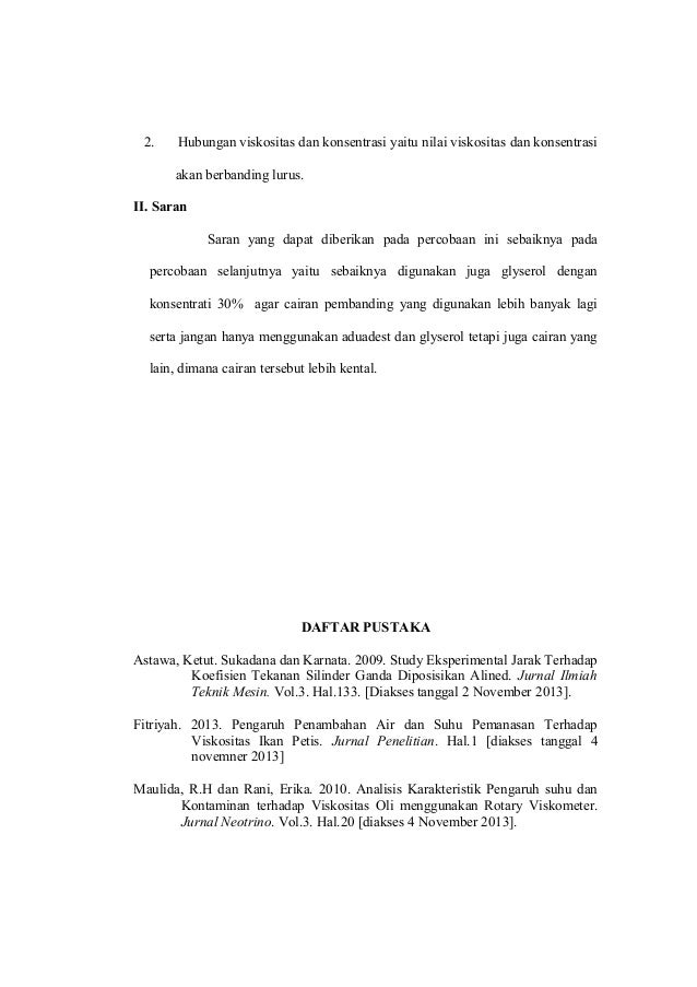 Laporan Praktikum Viskositas