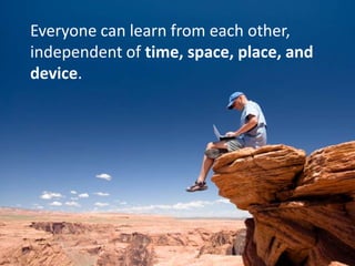 …and that voice forms the basis of community as a contributing member of a conversation.