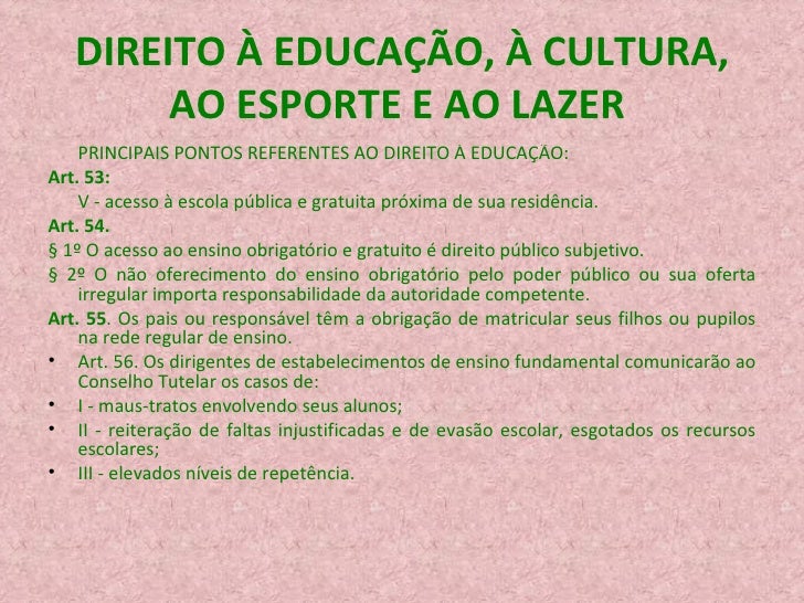Artigo 54 do eca