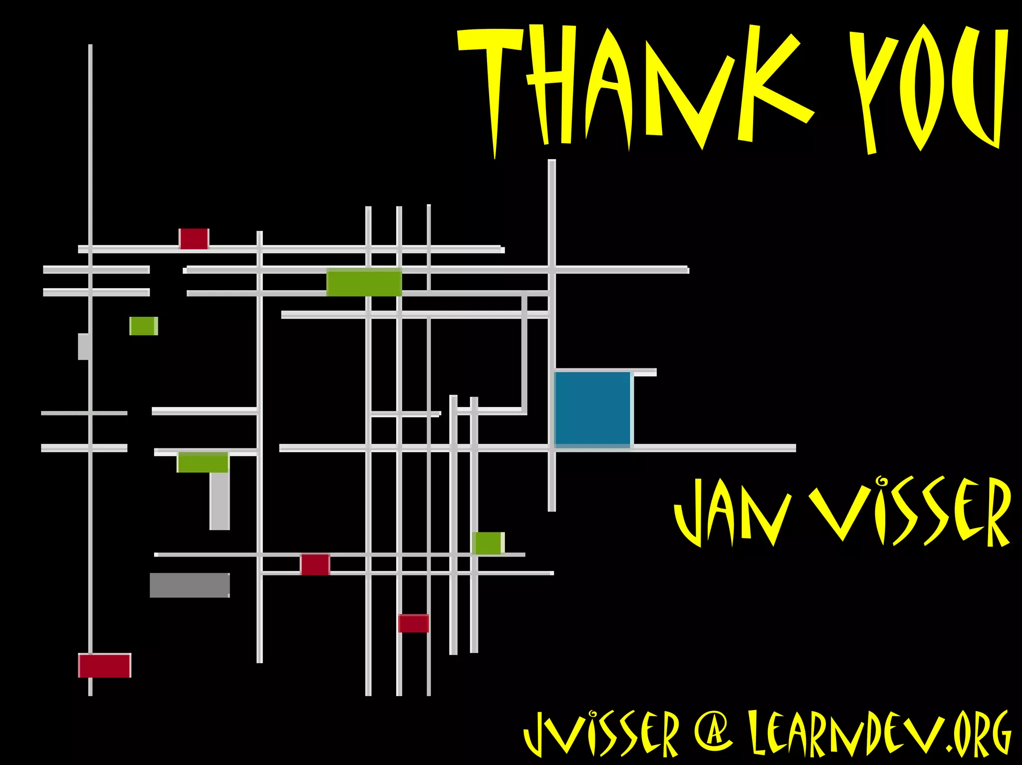 Thank you
learning development institute

                                 www.learndev.org




                                                                                              jan visser

                                                    25 February 2008                jvisser
                                                                       Formative Evaluation   @ learndev.org
                                                                                                          10
 