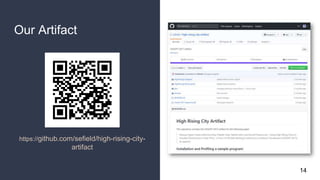 Our Artifact
https://github.com/sefield/high-rising-city-
artifact
14
 