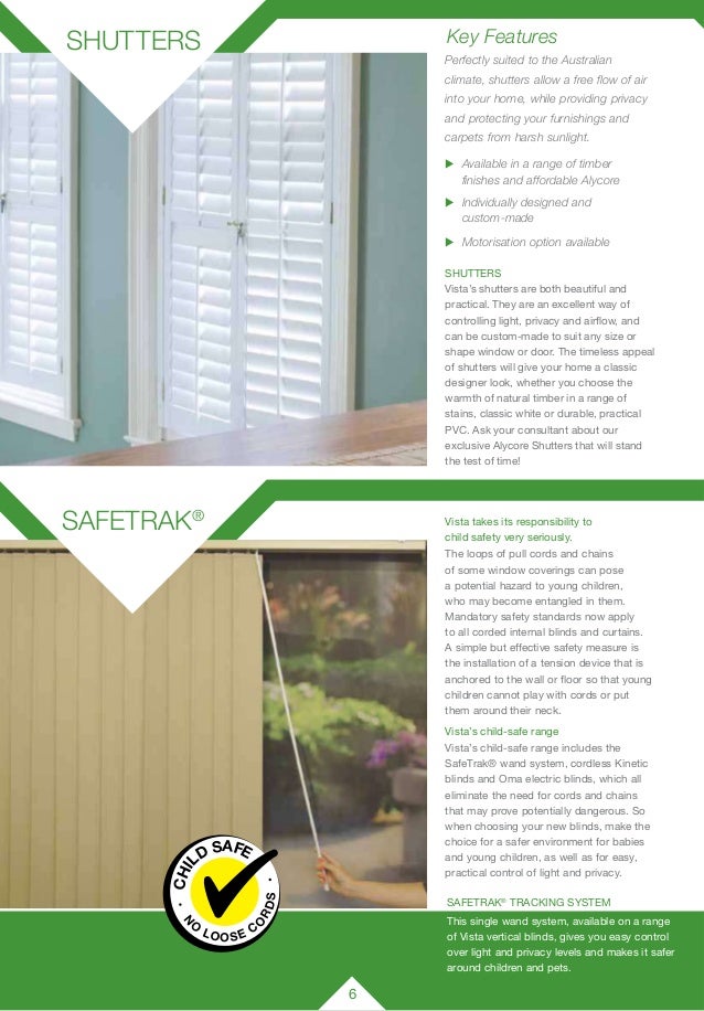 Vista Blinds & Curtains Brochure September 2013