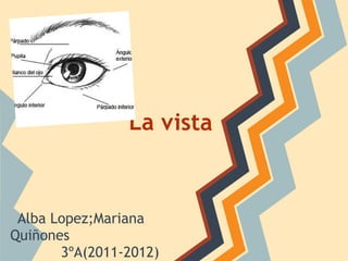 La vista Alba Lopez;Mariana Quiñones 3ºA(2011-2012) 