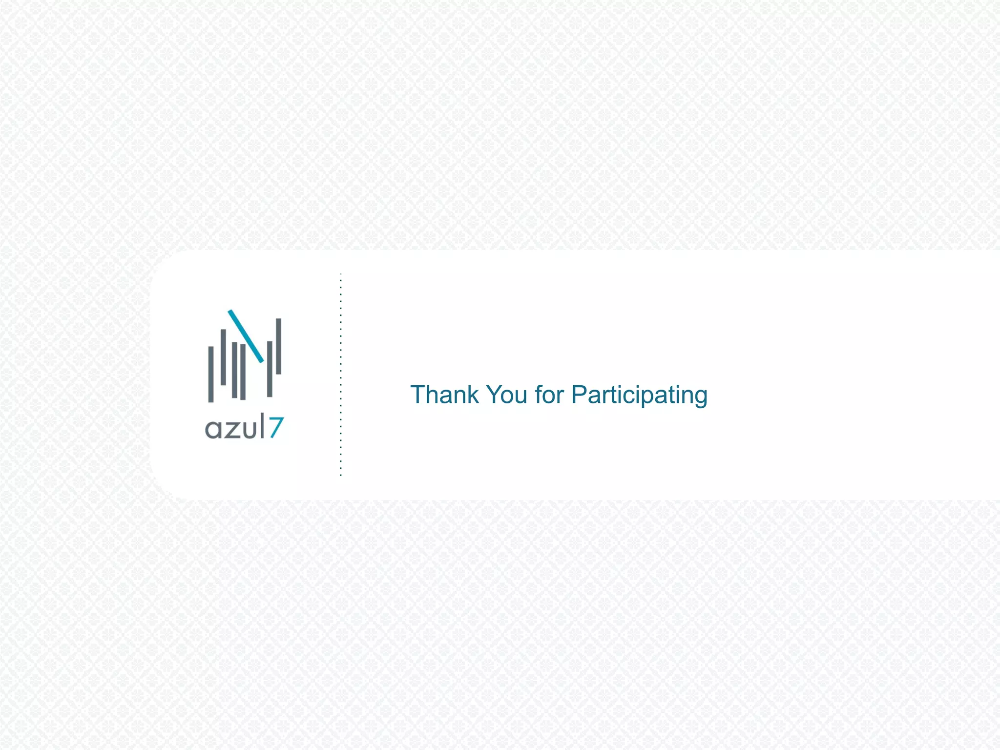 Thank You for Participating 