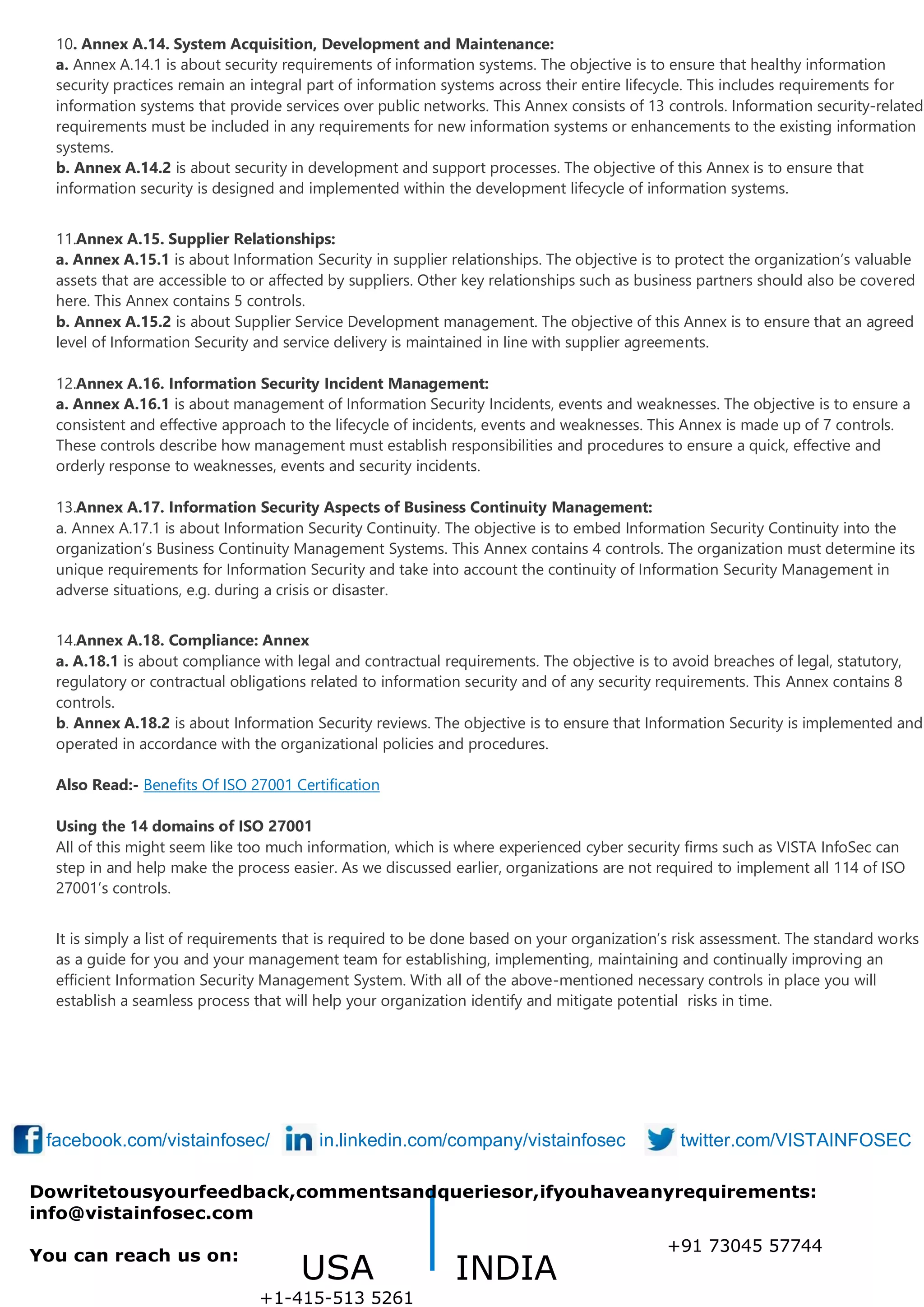 Guide on ISO 27001 Controls | PDF