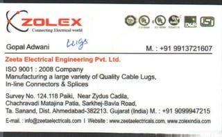 Vendors Visiting Cards LIST