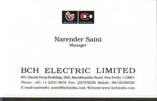 Vendors Visiting Cards LIST