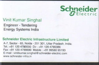 Vendors Visiting Cards LIST