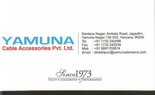 Vendors Visiting Cards LIST