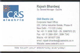 Vendors Visiting Cards LIST