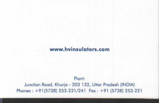 Vendors Visiting Cards LIST