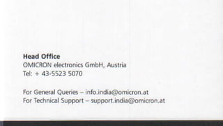 Vendors Visiting Cards LIST