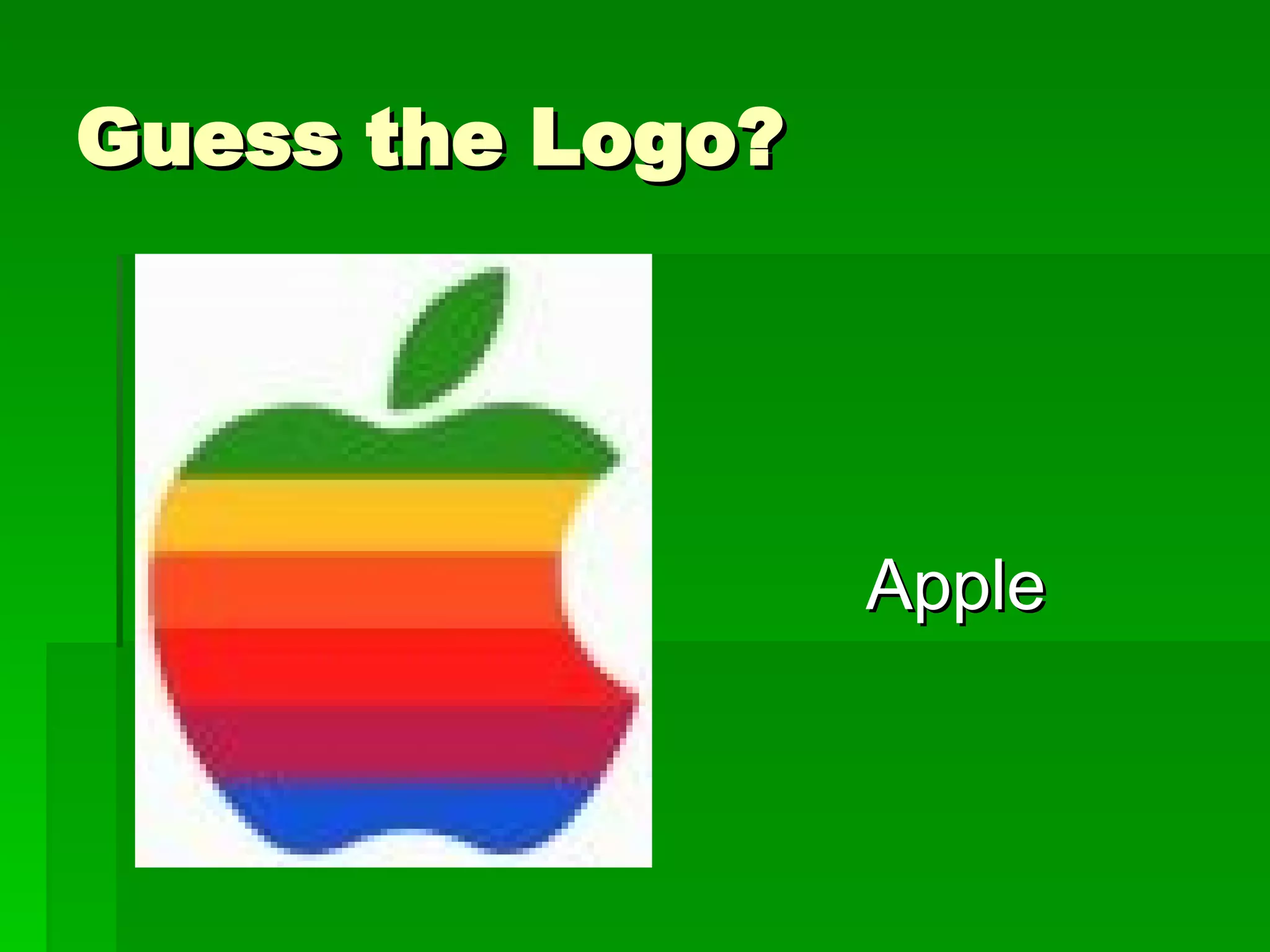 Guess the Logo? Apple 
