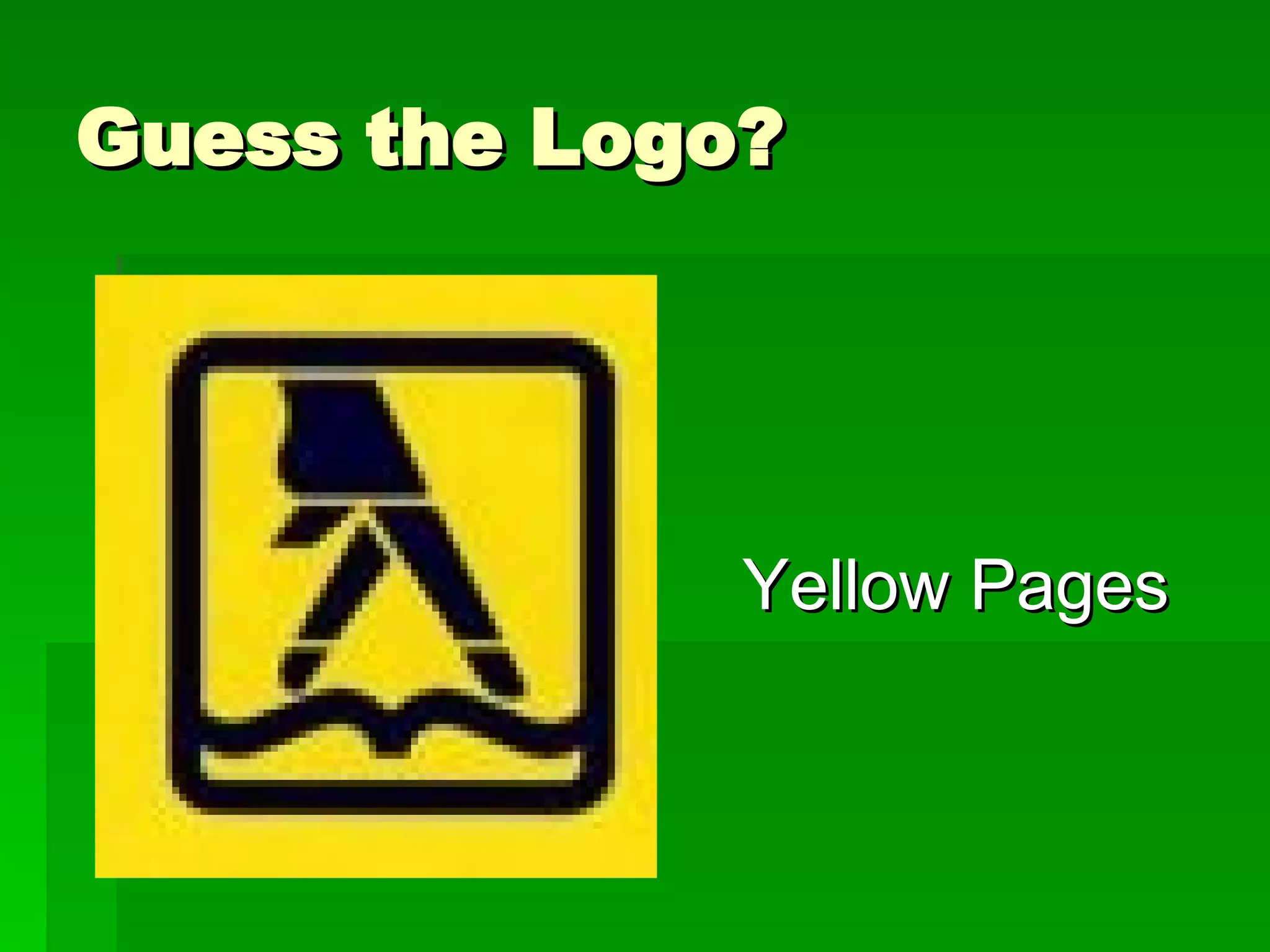 Guess the Logo? Yellow Pages 