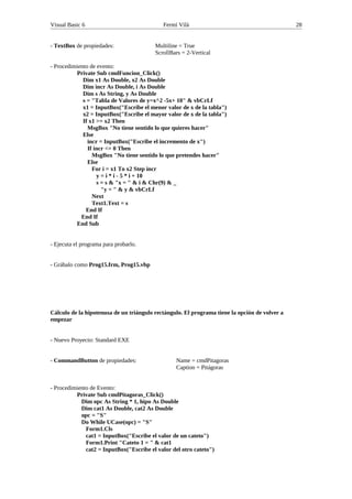 Tutorial de Visual basic | PDF