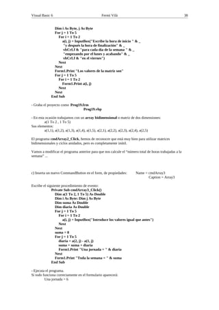 Tutorial de Visual basic | PDF