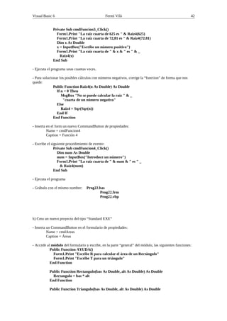 Tutorial de Visual basic | PDF