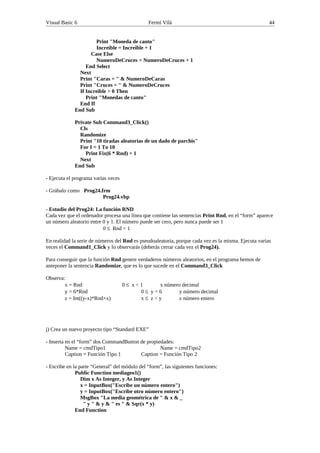 Tutorial de Visual basic | PDF