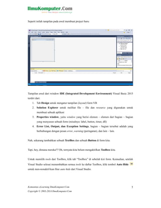 Visual basic 2015 | PDF