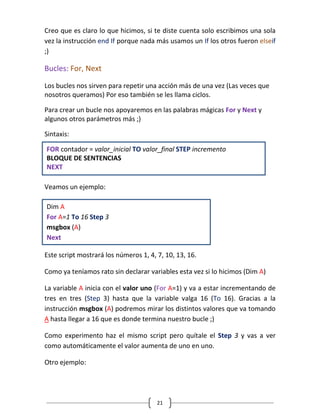 Visual basic script v1 wd | PDF