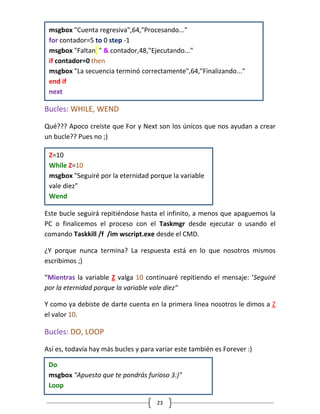 Visual basic script v1 wd | PDF