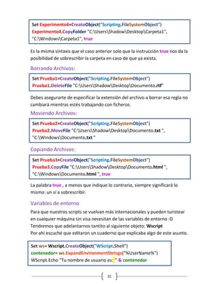 Visual basic script v1 wd | PDF
