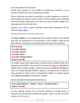 Visual basic script v1 wd | PDF