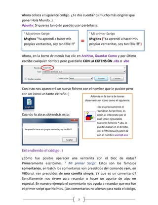 Visual basic script v1 wd | PDF