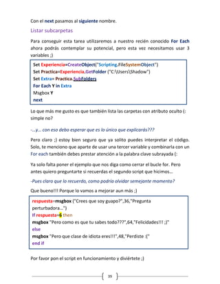 Visual basic script v1 wd | PDF